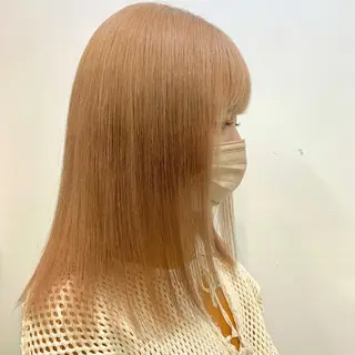 セミロング カラー ヘアアレンジ 🎀暖色カラー🎀 ♡yurika♡のヘアスタイル