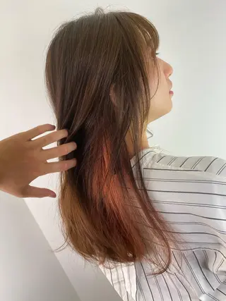 ロング カラー salowin梅田茶屋町suite所属・ハイトーンヘア/ 島崎　タクミのヘアスタイル