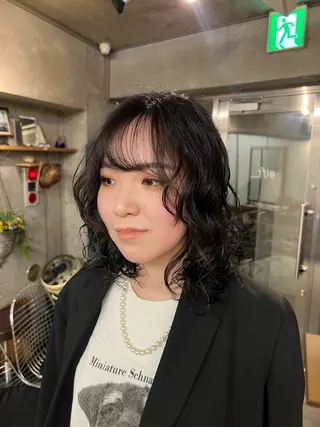 ミディアム 土田かほ/本日🈳 透明感カラー🍃のヘアスタイル