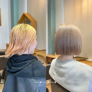 ミディアム カラー likoa所属・北花田美容師🍃村尾 光太/むらのヘアスタイル
