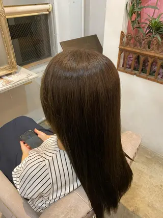 ロング カラー 西田辺/ タカスナオヤのヘアスタイル