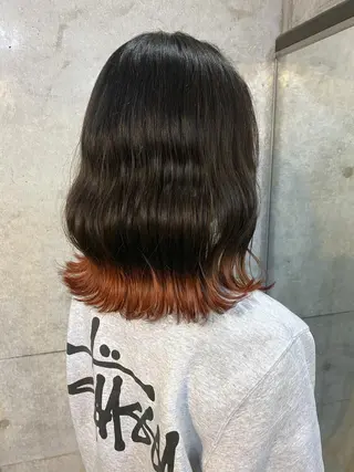 ミディアム カラー clomus所属・YUKA艶髪 🌸寛ぎ部屋のヘアスタイル