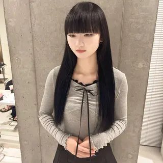 ロング カラー ヘアアレンジ ねいるとあいの店キュプレ橘通店所属・harua キュプレ/アイリストのマツエク・マツパデザイン