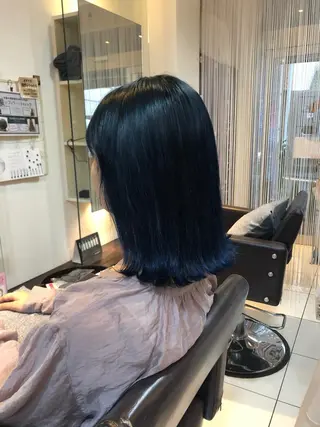 ミディアム カラー カ レラのヘアスタイル