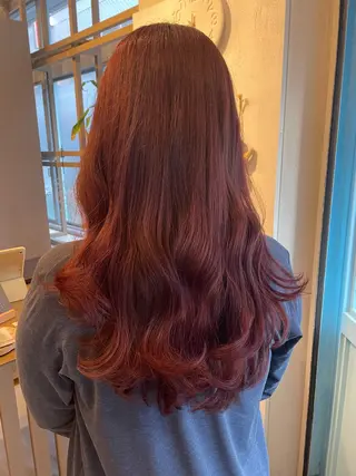 ロング カラー 【髪質改善】【美髪】 【ツヤ髪】ほしのちりのヘアスタイル