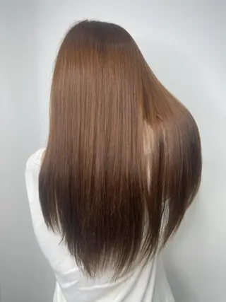 ロング カラー &chaLme   心斎橋所属・emi/髪質改善/ 韓国風/艶カラーのヘアスタイル