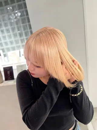 ミディアム LINDO TOKYO所属・ミルクティー /asumi♡のヘアスタイル