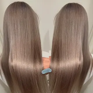 セミロング カラー ヘアアレンジ 🔥ハイトーンカラー ギャルNAOKI🔥のヘアスタイル