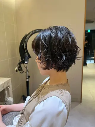 ショート パーマ yiye青山店所属・無料カットモデル /yuukaのヘアスタイル