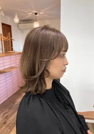 ミディアム Strawberry所属・原田 志保のヘアスタイル