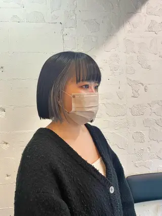 ミディアム カラー ヘアアレンジ 🎀ダブルカラーレイ ヤーyuuri🎀のヘアスタイル