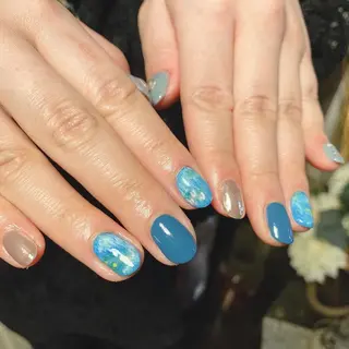 ネイル To Me Nail所属・🩵 mei🩵のネイルデザイン