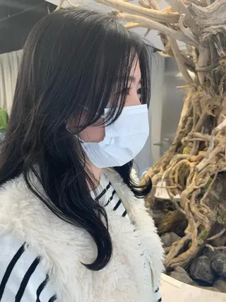 ロング 平野 優奈のヘアスタイル