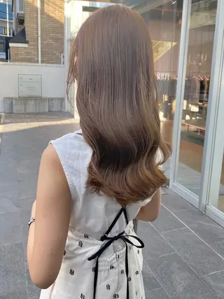 セミロング カラー roka所属・当日予約大歓迎💗 依田瑞希のヘアスタイル