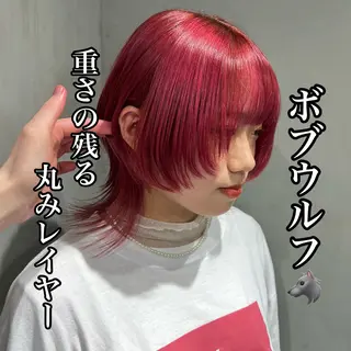 ミディアム 🐺立川のウルフ屋 さん🐺おかみ🐺のヘアスタイル