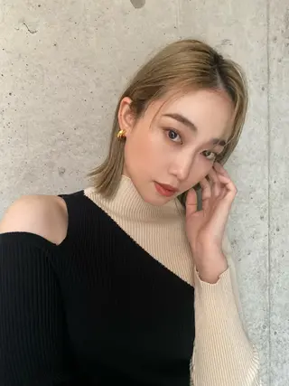 ミディアム sand 大阪梅田所属・ショートパーマ🌀 ✂︎小寺仁紫のヘアスタイル