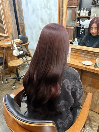 ロング カラー Ricca所属・Hina🧵/恵比寿 中目黒/透明感カラーのヘアスタイル