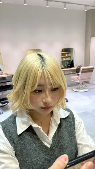 Riku 艶カラーのヘアスタイル