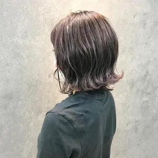 ミディアム 所渉/韓国レイヤー /ウルフカットのヘアスタイル