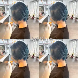 ショート カラー 水戸/ブリーチカラー ♠️♠️會澤遼真のヘアスタイル