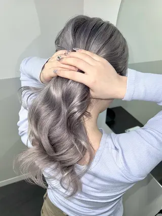 ロング カラー EGO所属・ブリーチカラー💖 rukaのヘアスタイル