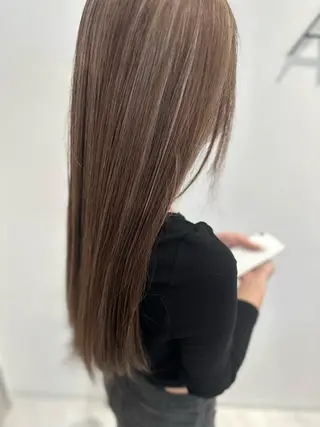 ロング カラー 💘韓国カラー💘 クルミのヘアスタイル