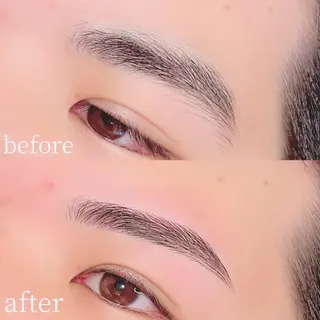 メンズ アイブロウ men'sアイブロウ まつ毛パーマ/さちのマツエク・マツパデザイン