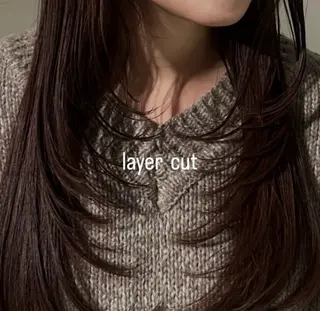 ロング 坂本 鈴のヘアスタイル