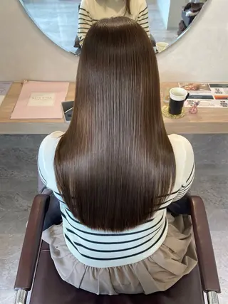 ロング カラー 髪質改善🫧ベージュ 椙山 響のヘアスタイル