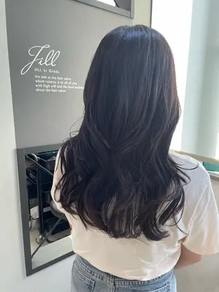 セミロング カラー AIRI layer cut hairのヘアスタイル