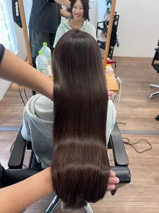 ロング パーマ 韓国×髪質改善💊 似合わせ/武田涼のヘアスタイル