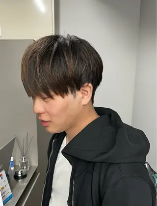 メンズ ニュアンスパーマ/ ウルフ/ときなのヘアスタイル