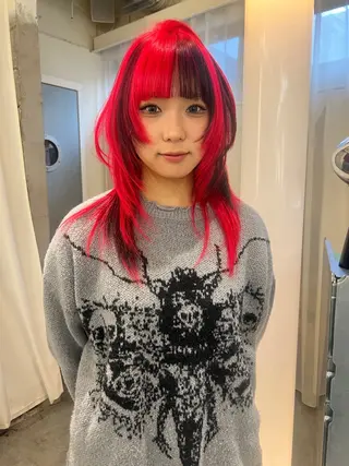 ロング カラー haco＋所属・圧倒的デザイン力 店長🎨RENAのヘアスタイル