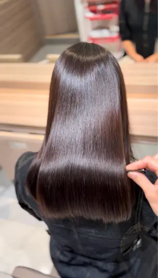 ミディアム パーマ 【ケアブリーチ特化】 中村　玲仁のヘアスタイル