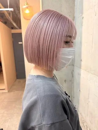 ショート カラー lani 天神大名/ブリーチのヘアスタイル