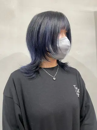 ミディアム 柏 ウルフ/レイヤー 田中佐和🐺のヘアスタイル