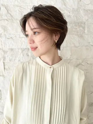ショート カラー suvvy hairsalonのヘアスタイル