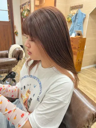 ミディアム カラー 🍇おぐら めぐみ🍇のヘアスタイル