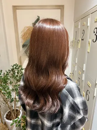 セミロング カラー ヘアアレンジ merc.🦋菱谷 はなのヘアスタイル