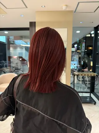 ミディアム カラー Harris 表参道・外苑前・青山 表参道本店所属・艶カラー/ハイトーン /アレンジ/meiのヘアスタイル