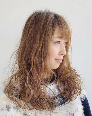 セミロング パーマ salon m ni サロンマーニ所属・久保田 一のヘアスタイル