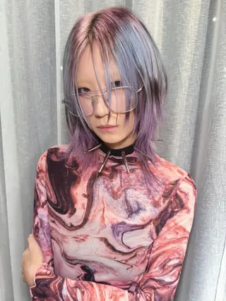 ミディアム カラー kicca所属・川口 龍のヘアスタイル