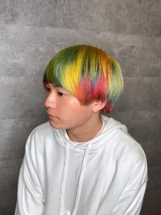 メンズ ノミネーション大宮所属・TOSHIKI/ ハイトーン/髪質改善のヘアスタイル