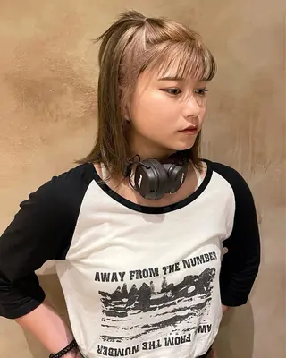 セミロング カラー lot所属・大阪/心斎橋 lot mikuのヘアスタイル