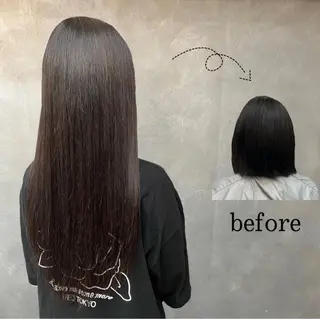 ロング CS made by SHACHU栄店所属・❤️‍🔥シールエク ＋カラー京❤️‍🔥のヘアスタイル