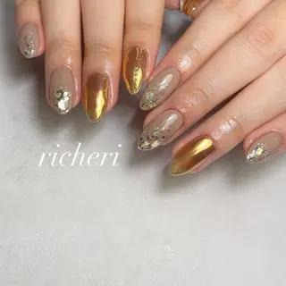 ミディアム ネイル richeri beautyのネイルデザイン