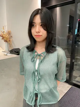 ミディアム カラー パーマ ヘアアレンジ キッズ yuka🥕 橿原神宮前のヘアスタイル