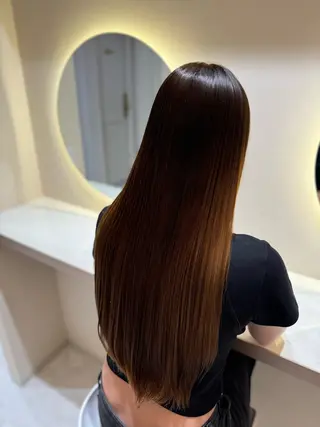 ロング addict 本店所属・髪質改善/縮毛矯正/ ブリーチaddictのヘアスタイル