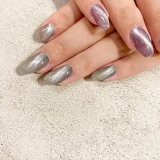 ネイル ゴテゴテ💙ワンホン リオナのネイルデザイン