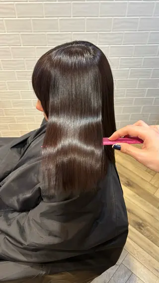 ミディアム カラー 艶カラー/韓国顔周り 🎀mamiのヘアスタイル